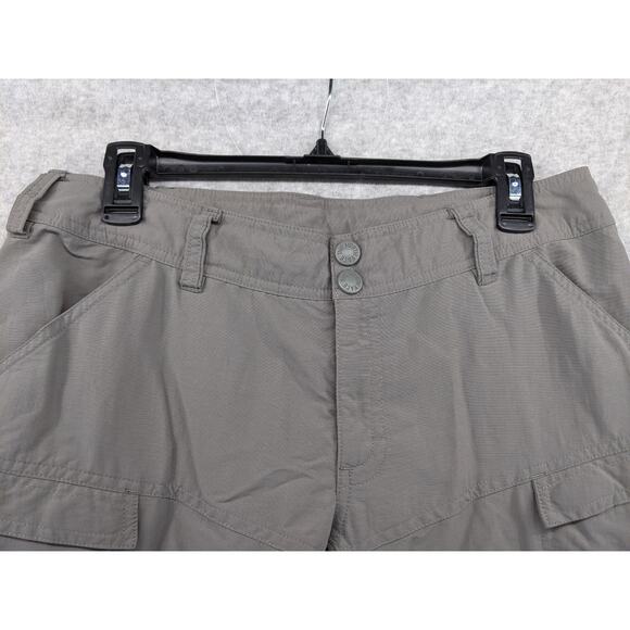 THE NORTH FACE Women's Sz 8 Convertible Pants Shorts Capris Zip Hiking‎ Gray - Picture 4 of 16